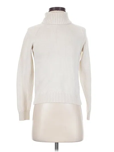 Pre-owned Jeanne Pierre Turtleneck Sweater In Ivory