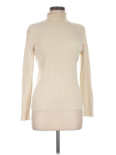 Pre-owned Jeanne Pierre Turtleneck Sweater In Ivory