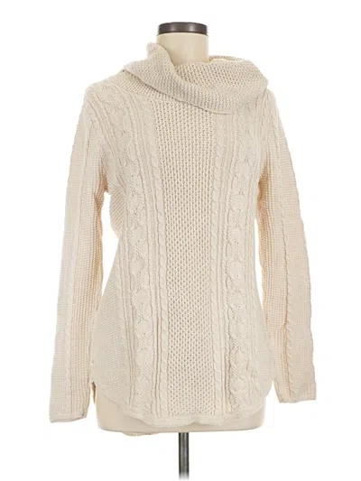 Pre-owned Jeanne Pierre Turtleneck Sweater In Ivory