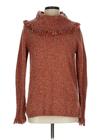Pre-owned Jeanne Pierre Turtleneck Sweater In Orange