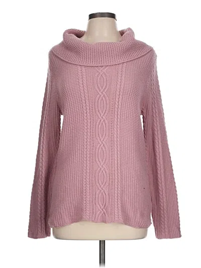Pre-owned Jeanne Pierre Turtleneck Sweater In Pink