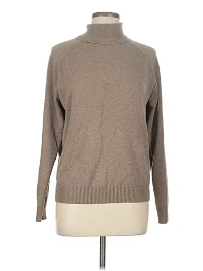 Pre-owned Jeanne Pierre Turtleneck Sweater In Tan