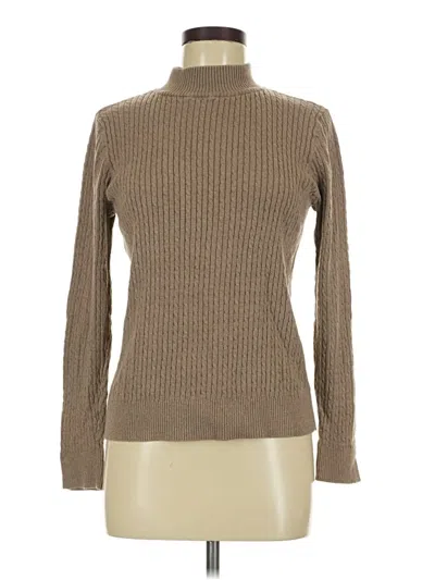 Pre-owned Jeanne Pierre Turtleneck Sweater In Tan