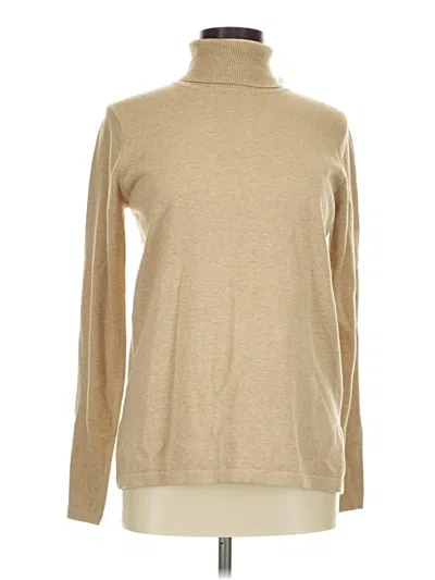 Pre-owned Jeanne Pierre Turtleneck Sweater In Tan