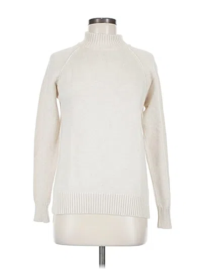 Pre-owned Jeanne Pierre Turtleneck Sweater In White