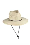 Jeanne Simmons Accessories Men's Woven Palm Hat In Light Natural In Brown