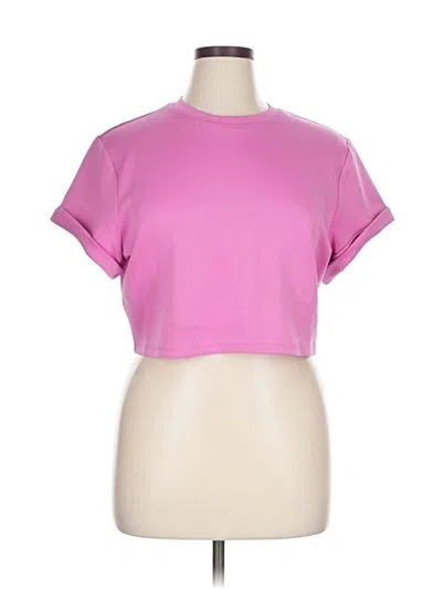 Pre-owned Jeannie Mai X I.n.c International Concepts Short Sleeve T-shirt In Pink