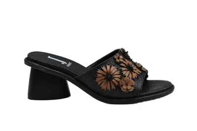 Jeannot Intricately Embellished Low-heeled Sandals In Black