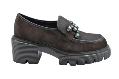 Jeannot Woman Loafers Plum Size 7 Leather In Purple