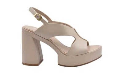 Jeannot Sandals With Chunky Block Heel And Cut-out Detail In Pink