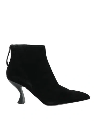 Jeannot Woman Ankle Boots Black Size 10 Leather