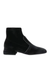 Jeannot Woman Ankle Boots Black Size 6 Textile Fibers, Synthetisches Material In Black