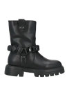 Jeannot Woman Ankle Boots Black Size 7 Leather