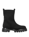 Jeannot Woman Ankle Boots Black Size 7 Textile Fibers In Black