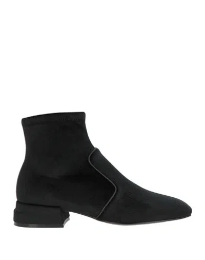 Jeannot Woman Ankle Boots Black Size 7 Textile Fibers