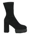 Jeannot Woman Ankle Boots Black Size 7 Textile Fibers In Black