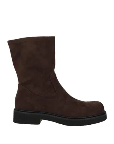Jeannot Woman Ankle Boots Dark Brown Size 9 Textile Fibers