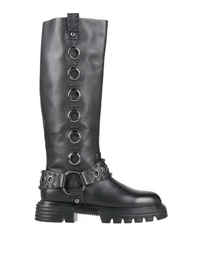 Jeannot Woman Boot Black Size 9 Calfskin