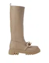 Jeannot Knee Boots In Beige