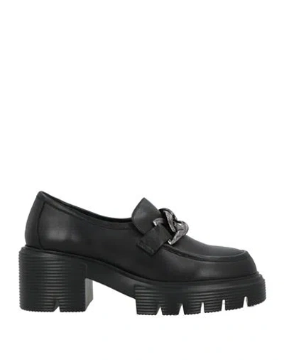 Jeannot Woman Loafers Black Size 5 Leather