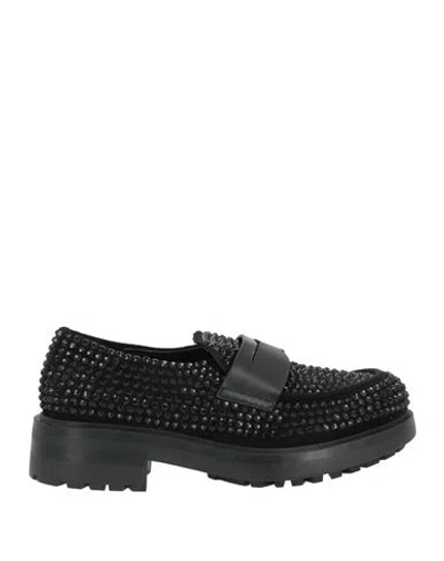 Jeannot Woman Loafers Black Size 7 Leather
