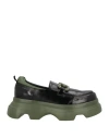 Jeannot Woman Loafers Black Size 8 Leather In Black