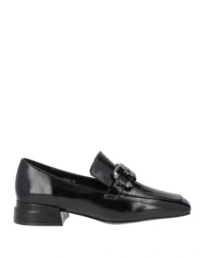 Jeannot Woman Loafers Black Size 8 Leather