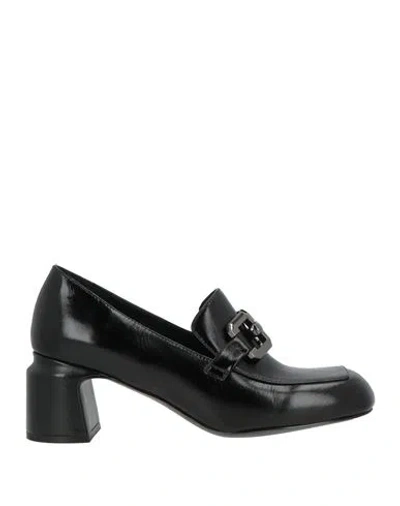 Jeannot Woman Loafers Black Size 8 Leather