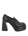 Jeannot Woman Loafers Black Size 7 Leather In Black