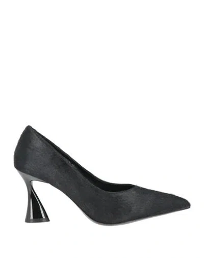 Jeannot Woman Pumps Black Size 10 Leather