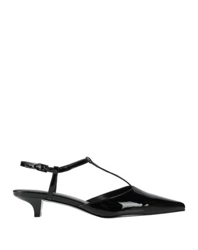 Jeannot Woman Pumps Black Size 5 Leather