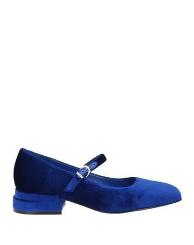 Jeannot Woman Pumps Bright Blue Size 7 Textile Fibers