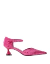 Jeannot Woman Pumps Fuchsia Size 8 Textile Fibers In Pink