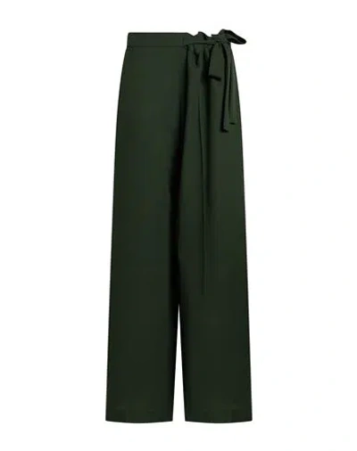 Jeanpaul Knott Woman Pants Military Green Size 5 Wool