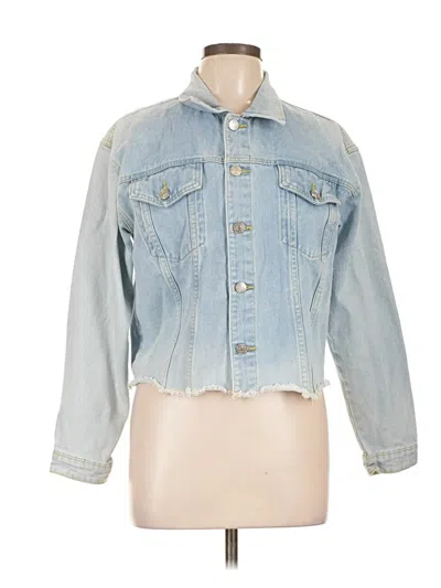 Pre-owned Jeans Denim Jacket In Blue