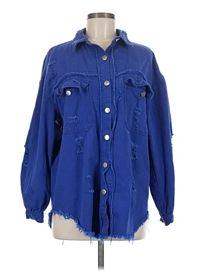 Pre-owned Jeans Denim Jacket In Blue