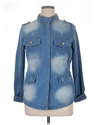 Pre-owned Jeans Denim Jacket In Blue