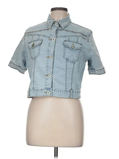 Pre-owned Jeans Denim Jacket In Blue