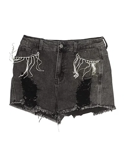 Pre-owned Jeans Denim Shorts In Black