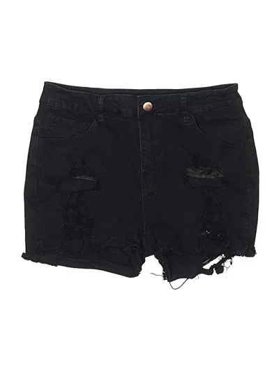 Pre-owned Jeans Denim Shorts In Black