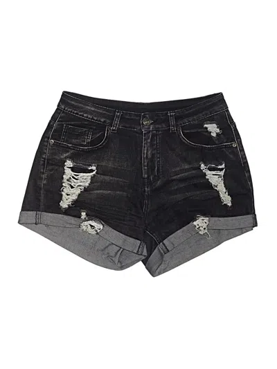 Pre-owned Jeans Denim Shorts In Black