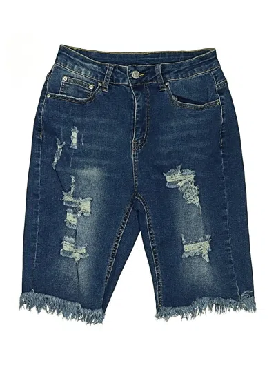 Pre-owned Jeans Denim Shorts In Blue
