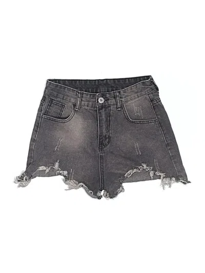 Pre-owned Jeans Denim Shorts In Gray