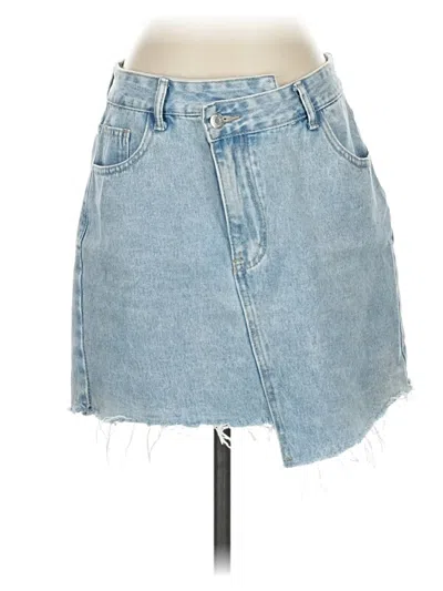 Pre-owned Jeans Denim Skirt In Blue