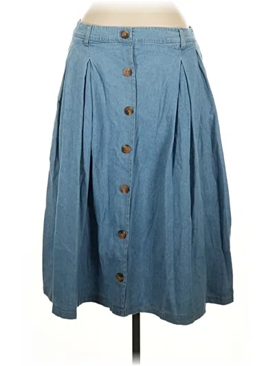 Pre-owned Jeans Denim Skirt In Blue