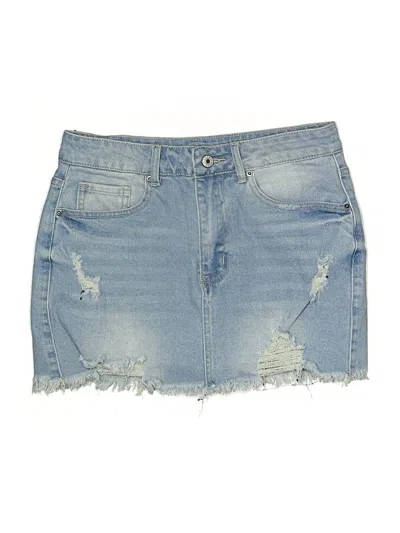 Pre-owned Jeans Denim Skirt In Blue