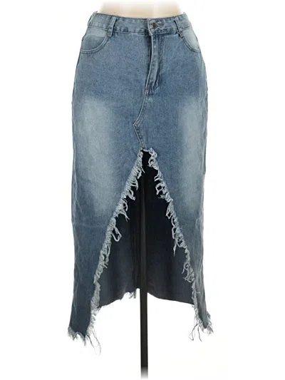 Pre-owned Jeans Denim Skirt In Blue