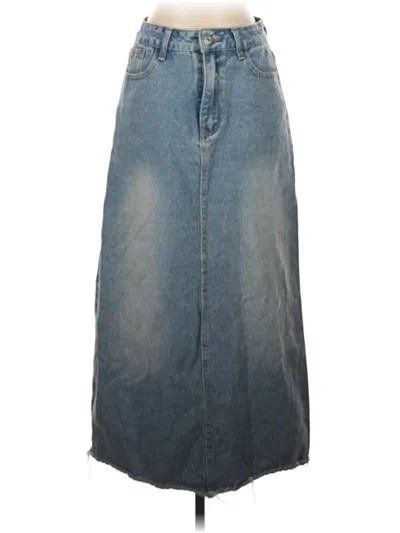 Pre-owned Jeans Denim Skirt In Blue