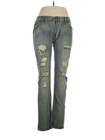 Pre-owned Jeans In Gold