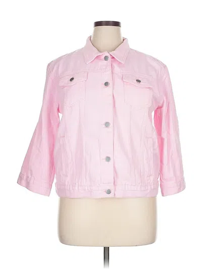 Pre-owned Jeans Jacket In Pink